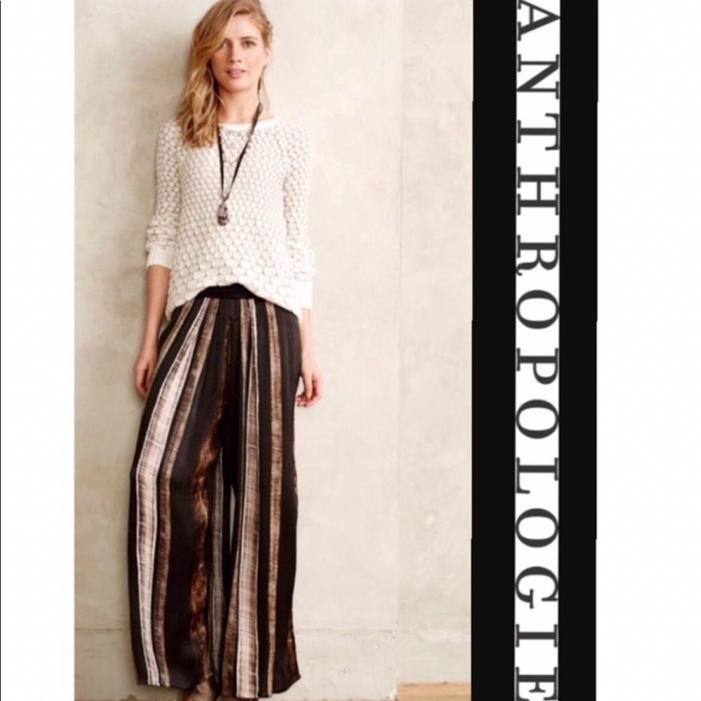 XS Anthropologie Wide-Leg Palazzo Pants